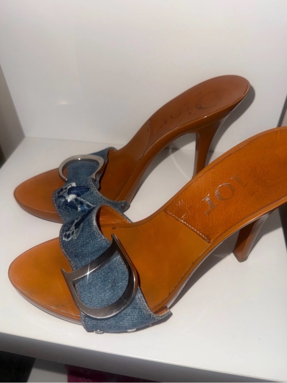 Dior Denim Heels